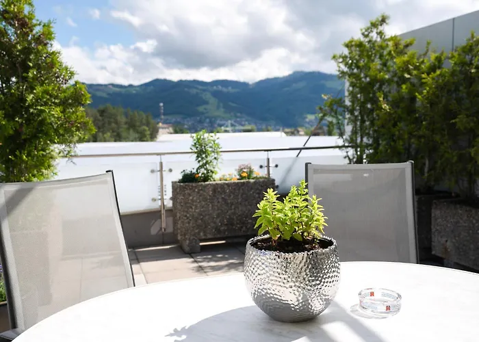 Terrace Einigen Apartment Spiez